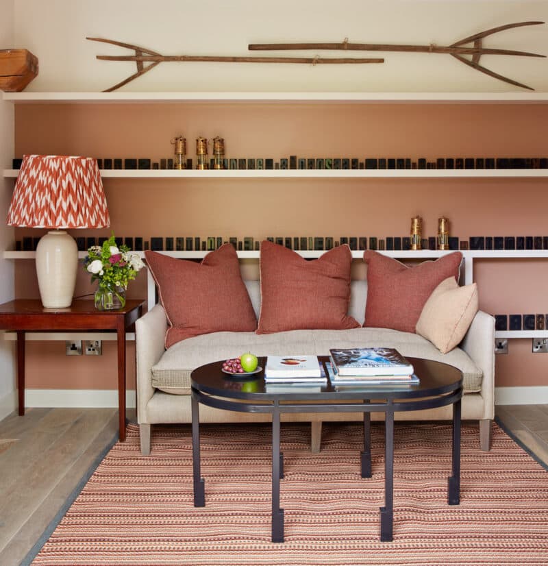 sofa and table in grove