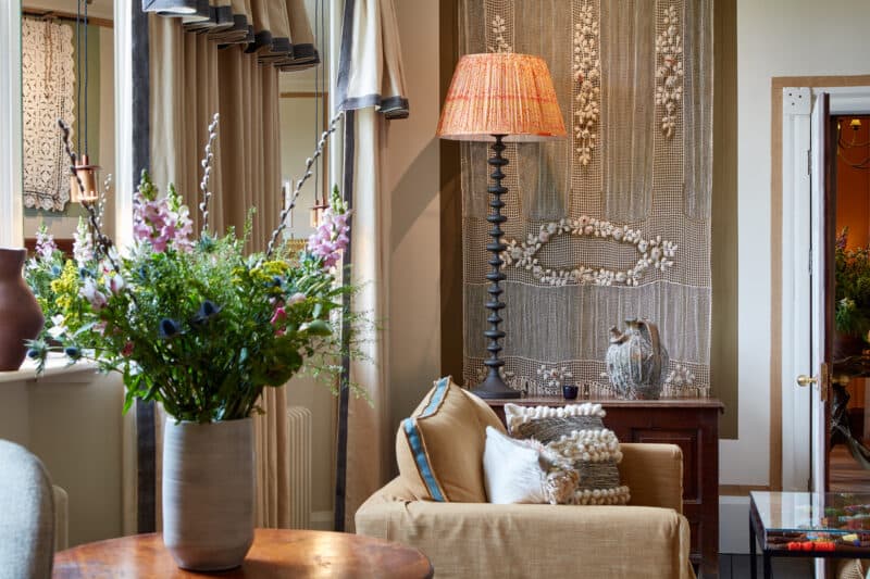 livingroom side with arm chair and lamp