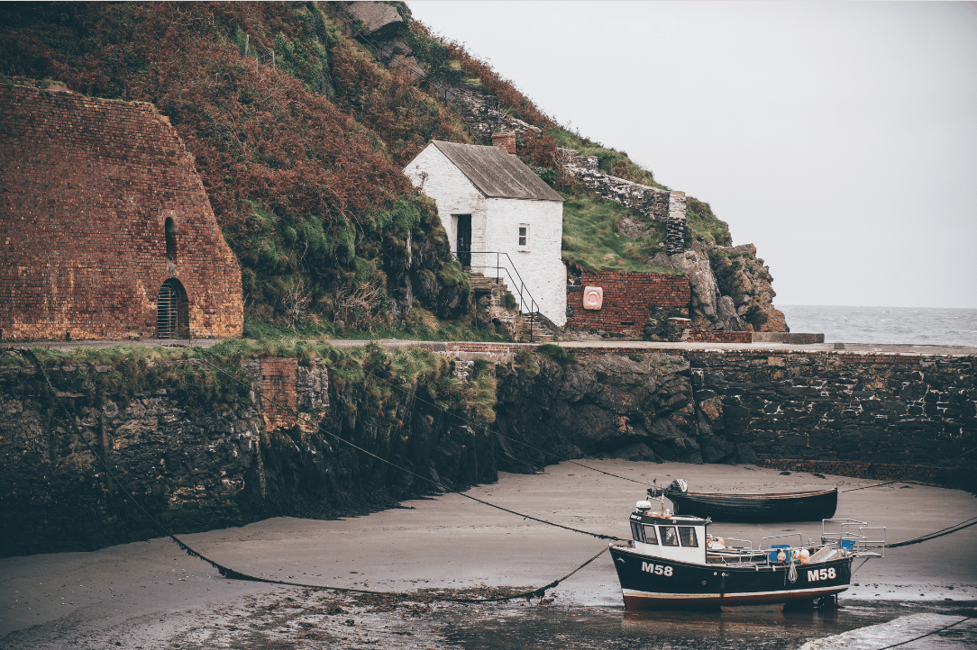 seaside and boats