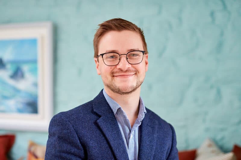 smiling man at grove