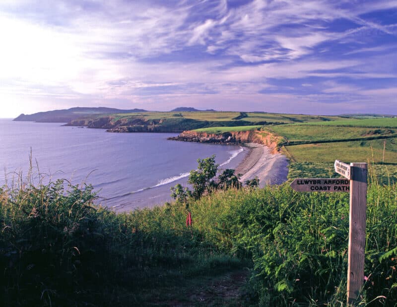 view of the countryside with seaside