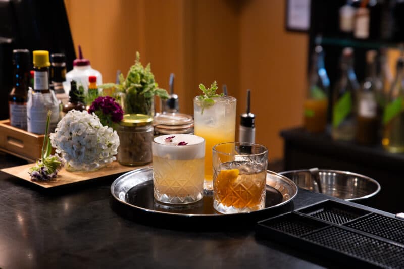 A collection of Garden Cocktails